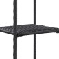vidaXL Estantería de almacenaje ratán sintético negro 30x30x150 cm