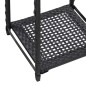 vidaXL Estantería de almacenaje ratán sintético negro 30x30x150 cm