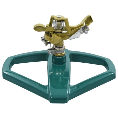 vidaXL Aspersor giratorio metal verde 21x22x13 cm