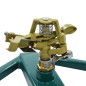 vidaXL Aspersor giratorio metal verde 21x22x13 cm vidaXL Aspersor giratorio metal verde 21x22x13 cm