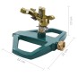 vidaXL Aspersor giratorio metal verde 21x22x13 cm vidaXL Aspersor giratorio metal verde 21x22x13 cm