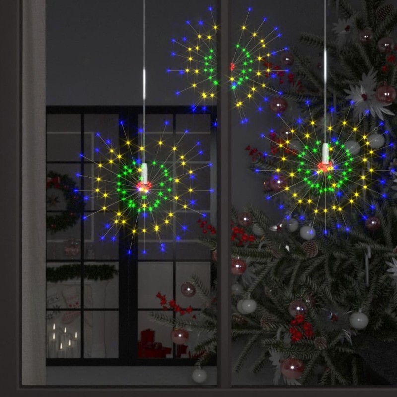 vidaXL Luces de petardo de navidad exterior 10 uds multicolor 1400 LED vidaXL Luces de petardo de navidad exterior 10 uds multicolor 1400 LED