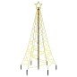 vidaXL Árbol de Navidad con pincho 200 LED blanco cálido 180 cm vidaXL Árbol de Navidad con pincho 200 LED blanco cálido 180 cm