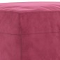 vidaXL Reposapiés de terciopelo rojo tinto 60x50x41 cm vidaXL Reposapiés de terciopelo rojo tinto 60x50x41 cm