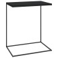 vidaXL Mesa auxiliar de madera contrachapada negro 55x35x66 cm vidaXL Mesa auxiliar de madera contrachapada negro 55x35x66 cm