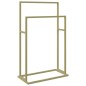 vidaXL Toallero de pie de hierro dorado 48x24x78,5 cm