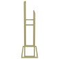 vidaXL Toallero de pie de hierro dorado 48x24x78,5 cm