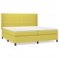 vidaXL Cama box spring con colchón tela verde 200x200 cm vidaXL Cama box spring con colchón tela verde 200x200 cm