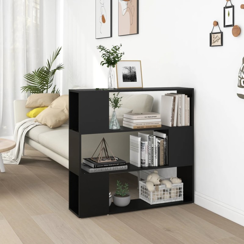 vidaXL Estantería/divisor de espacios negro 100x24x94 cm vidaXL Estantería/divisor de espacios negro 100x24x94 cm