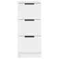 vidaXL Aparador de madera contrachapada blanco 30x30x70 cm vidaXL Aparador de madera contrachapada blanco 30x30x70 cm