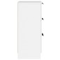 vidaXL Aparador de madera contrachapada blanco 30x30x70 cm vidaXL Aparador de madera contrachapada blanco 30x30x70 cm