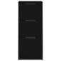 vidaXL Aparador de madera contrachapada negro 30x30x70 cm