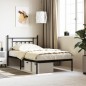 vidaXL Estructura de cama con cabecero metal negro 100x200 cm vidaXL Estructura de cama con cabecero metal negro 100x200 cm