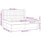 vidaXL Cama box spring con colchón tela verde 200x200 cm vidaXL Cama box spring con colchón tela verde 200x200 cm