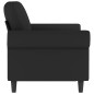 vidaXL Sofá de 2 plazas terciopelo negro 120 cm vidaXL Sofá de 2 plazas terciopelo negro 120 cm