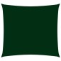 vidaXL Toldo de vela cuadrado tela Oxford verde oscuro 2,5x2,5 m