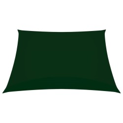 vidaXL Toldo de vela cuadrado tela Oxford verde oscuro 2,5x2,5 m