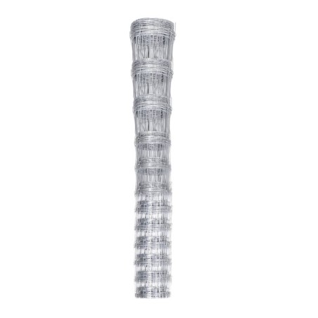 vidaXL Valla de jardín de acero galvanizado 50 m 150 cm