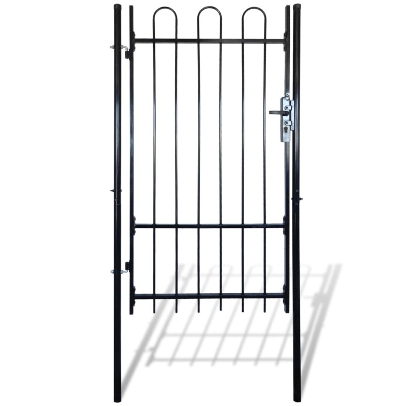 Puerta metálica con arcos para el jardín, 100 x 198 cm Puerta metálica con arcos para el jardín, 100 x 198 cm