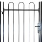 Puerta metálica con arcos para el jardín, 100 x 198 cm Puerta metálica con arcos para el jardín, 100 x 198 cm