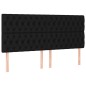 vidaXL Cama box spring con colchón tela negro 180x200 cm vidaXL Cama box spring con colchón tela negro 180x200 cm