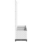 vidaXL Jardinera con enrejado PP blanco 120x40x136 cm