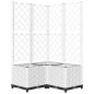 vidaXL Jardinera con enrejado PP blanco 80x80x136 cm vidaXL Jardinera con enrejado PP blanco 80x80x136 cm