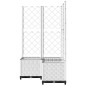 vidaXL Jardinera con enrejado PP blanco 80x80x136 cm vidaXL Jardinera con enrejado PP blanco 80x80x136 cm