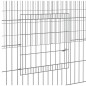 vidaXL Jaula para conejos 3 paneles hierro galvanizado 325x109x54 cm vidaXL Jaula para conejos 3 paneles hierro galvanizado 325x109x54 cm