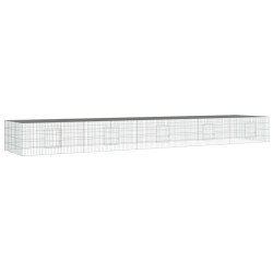vidaXL Jaula para conejos 5 paneles hierro galvanizado 541x109x54 cm