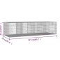 vidaXL Jaula para conejos 4 paneles hierro galvanizado 217x79x54 cm vidaXL Jaula para conejos 4 paneles hierro galvanizado 217x79x54 cm