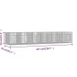 vidaXL Jaula para conejos 6 paneles hierro galvanizado 327x79x54 cm vidaXL Jaula para conejos 6 paneles hierro galvanizado 327x79x54 cm