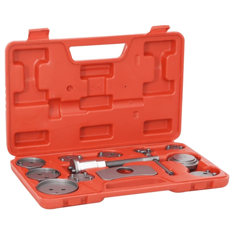 vidaXL Kit herramientas retroceso de pinzas de freno de disco 12 pzas vidaXL Kit herramientas retroceso de pinzas de freno de disco 12 pzas