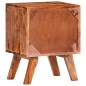vidaXL Mesita de noche de madera maciza de Sheesham gris 40x30x50 cm vidaXL Mesita de noche de madera maciza de Sheesham gris 40x30x50 cm