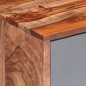 vidaXL Mesita de noche de madera maciza de Sheesham gris 40x30x50 cm vidaXL Mesita de noche de madera maciza de Sheesham gris 40x30x50 cm