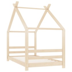 vidaXL Estructura de cama infantil de madera maciza de pino 80x160 cm