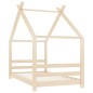 vidaXL Estructura de cama infantil de madera maciza de pino 80x160 cm vidaXL Estructura de cama infantil de madera maciza de pino 80x160 cm