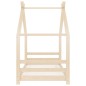 vidaXL Estructura de cama infantil de madera maciza de pino 80x160 cm vidaXL Estructura de cama infantil de madera maciza de pino 80x160 cm