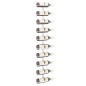 vidaXL Botellero de pared para 10 botellas de metal blanco vidaXL Botellero de pared para 10 botellas de metal blanco