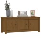 vidaXL Armario zapatero madera maciza pino marrón miel 110x38x45,5cm
