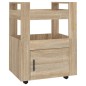 vidaXL Carrito de cocina madera contrachapada color roble 60x45x80 cm vidaXL Carrito de cocina madera contrachapada color roble 60x45x80 cm