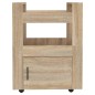 vidaXL Carrito de cocina madera contrachapada color roble 60x45x80 cm vidaXL Carrito de cocina madera contrachapada color roble 60x45x80 cm