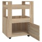 vidaXL Carrito de cocina madera contrachapada color roble 60x45x80 cm vidaXL Carrito de cocina madera contrachapada color roble 60x45x80 cm