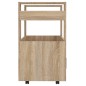 vidaXL Carrito de cocina madera contrachapada color roble 60x45x80 cm vidaXL Carrito de cocina madera contrachapada color roble 60x45x80 cm