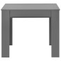 vidaXL Mesa de comedor extensible gris brillante 175x90x75 cm