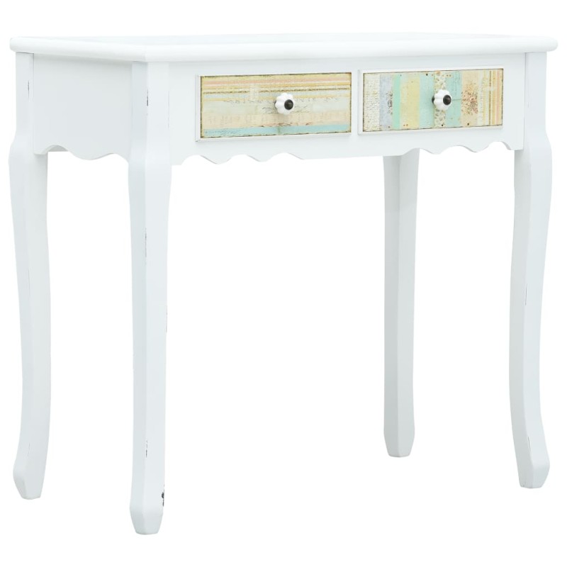 vidaXL Mesa consola de madera blanca 80x40x74 cm vidaXL Mesa consola de madera blanca 80x40x74 cm