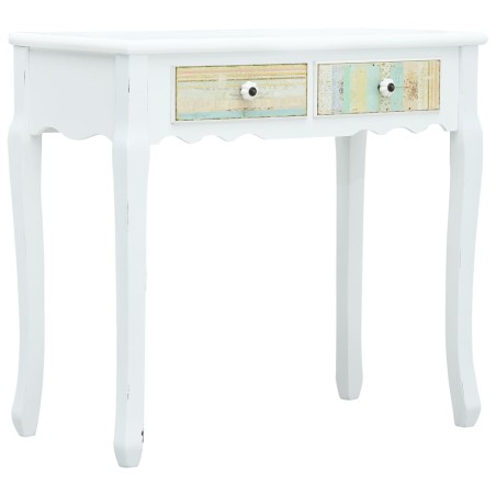 vidaXL Mesa consola de madera blanca 80x40x74 cm