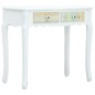 vidaXL Mesa consola de madera blanca 80x40x74 cm vidaXL Mesa consola de madera blanca 80x40x74 cm