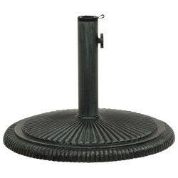 vidaXL Base de sombrilla de hierro fundido verde 45x45x30 cm 