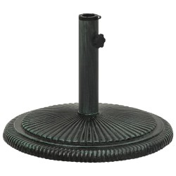 vidaXL Base de sombrilla de hierro fundido verde 45x45x30 cm 